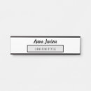 Recherche de plaques de porte Noir et blanc