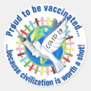 Recherche de vaccine autocollants Coronavirus