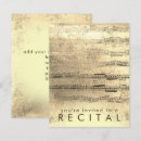Recherche de musique de feuille invitations Récital