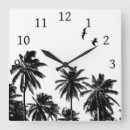 Recherche de arbres noirs et blancs horloges Plage