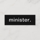 Recherche de ministres cartes visite Pastor