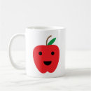 Recherche de fruits kawaii tasses Rouge