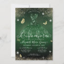 Zoek naar green quinceanera invitations Quinceañera