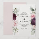 Recherche de couleur prune invitations Couple
