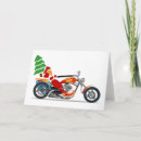 Zoek naar kerstman op een fiets kaarten Santa