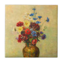 Recherche de vase de fleurs carreaux Odilon redon