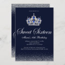 Recherche de 16ans anniversaire invitations Bleu