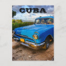 Zoek naar oude klassieke auto briefkaarten Cuba