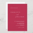 Recherche de magenta mariage invitations Calligraphie