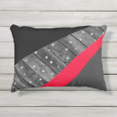 Recherche de gris noir rouge coussins Élégant