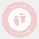 Recherche de baby shower favors autocollants Petite fille