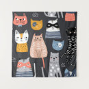 Zoek naar katten tekening kunst Patroon