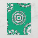 Recherche de motif mandala cartes postales Blanc