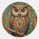 Zoek naar groene uil stickers Vogel