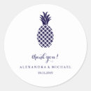 Recherche de ananas tropical autocollants Bleu
