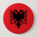 Recherche de drapeau albanie badges Rouge