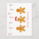 Recherche de gingerbread cartes postales Chapeau santa