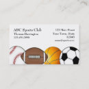 Recherche de sport cartes visite Le football