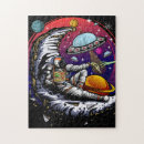 Zoek naar astronauten puzzels Universum