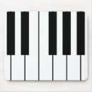 Recherche de clés piano tapis souris Blanc
