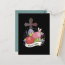 Recherche de oeuf de lapin de pâques cartes postales Jésus