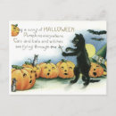 Recherche de chat noir halloween cartes postales Citrouilles
