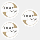 Recherche de logo de cercle autocollants Noir et blanc