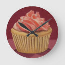 Recherche de cupcake rose horloges Nourriture