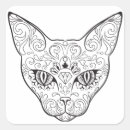 Recherche de visage de chats autocollants Minou