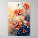 Zoek naar rode bloemen posters Papaver