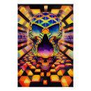 Recherche de crâne psychédélique posters Imaginaire