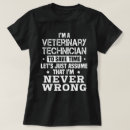 Recherche de technicien vétérinaire tshirts Emploi