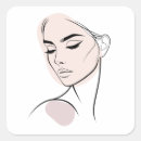 Recherche de visage femme autocollants Dessin