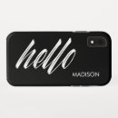 Recherche de bonjour nom iphone coques Chic