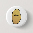 Zoek naar aardappels buttons Schattig
