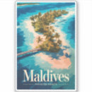 Recherche de maldives autocollants Drapeau des maldives
