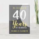 Zoek naar 40 jaar van huwelijk kaarten 40e trouwdag