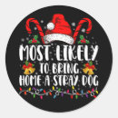 Recherche de chien noël autocollants Famille