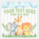 Recherche de zoo autocollants Baby shower