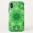 Recherche de conception de fractale iphone coques Vert