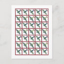 Recherche de marque 2 cartes postales Vert