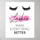 Recherche de maquillage posters Extensions de cils