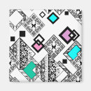 Recherche de motif géométrique abstrait magnets Rose