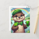 Recherche de bière verte cartes postales Shamrock