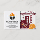 Recherche de travailleur de la construction cartes visite Charpentier