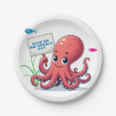 Recherche de de poulpe assiettes Plage