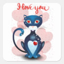 Recherche de chats romantiques autocollants Je t'aime