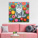 Zoek naar rode kat kunst Bloemen