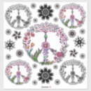 Recherche de peace sign autocollants Hippie