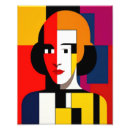 Recherche de femme jaune posters Bleu